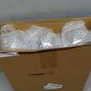 Yookeer 12 Pack 4 Inch Mirror Disco Ball Decorations Small Silver Hanging Ornaments Reflective with Attached String for Ring DJ Stage Lighting Effect for School Festival Fun 50s 60s 70s Party Decor