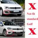 MUTUSAISI Front Bumper Lip Spoiler Splitter Fit for Compatible with Volkswagen VW Golf GTI/Golf R/R-line MK7 7.5 2015-2021 Air Chin Body Kit Accessories