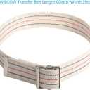 COW&COW 30" Wooden Transfer Board and 60" Transfer Belt Kit for Patient, Senior and Handicap Move Assist and Slide Transfers (30Inch)