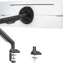 MOUNT PRO Single Monitor Arm for Max 43 Inch Computer Screen up to 33lbs, Heavy Duty Ultrawide Monitor Stand, Premium Fully Adjustable Gas Spring Desk Mount, VESA Mount with Clamp/Grommet Base