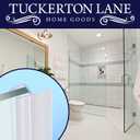 TUCKERTON Lane Glass Door Seal Strip, Soft Shower Door Sweep to Stop Leaks, Shower Silicone Seal Strip (H Type 1/2 (5 Pack))