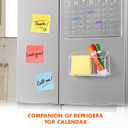 BEYGORM Magnetic Dry Erase Marker Holder for Whiteboard,Non-slip Acrylic Magnet Pen Holder for Fridge Refrigerator,Locker Organizer for Work,Locker Accessories,Pencil Cup for Desk,Marker Organizer