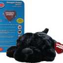 Original Snuggle Puppy Toys for Small Breeds - Heartbeat Puppy for Dogs - Pet Anxiety Relief and Calming Aid - Comfort Dog Toys for Behavioral Training (Black)