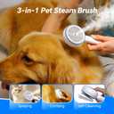 3-in-1 Pet Steam Brush for Dogs and Cats, Shedding & Grooming Comb for Long and Short Hair, Hair Removal with Spray and One-Click Release