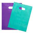 200 Teal & Purple Bags for Small Business 100 Teal and 100 Purple 9"x12" Merchandise Bags 1.5Mil Thick Glossy Great for Retail and Boutiques With Handles