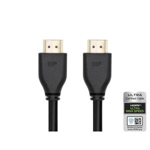 Monoprice 8K Certified Ultra High Speed HDMI 2.1 Cable - Up to 8K@60Hz, CL2 Rated, 48Gbps, 20 Feet, Black