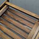 IDZO 4 Tier Wooden Ladder Shelf 44 in Bookcase Ladder Shelf Storage Shelves Rack Shelf Unit for Office and Home 44 x 16.5 inches, Wood Brown