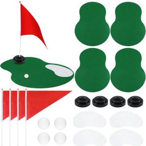 4 Set 20 PCS Golf Sport Centerpieces Table Decorations Golf Themed Party Decorations Golf Birthday Party Supplies Including Golf Ball Sand Trap Red Flag Plastic Flag Stand for Sport Themed Party Decor