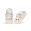 Kids Fuzzy Cat Slippers for Women, Funny Animal House Shoes with Soft Memory Foam, Comfy Plush Warm Slip-on Slippers 12/13