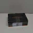 Champagne-Gold Oval-Glass Door Knobs - Interior Passage Premium Crystal Door Handles, Square Rosette Matte Black Finished(Passage)