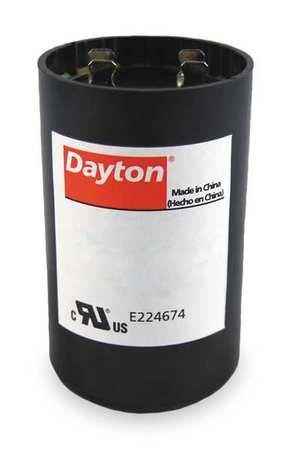 Dayton Motor Start Capacitor,340-408 MFD,Round