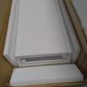 White Floating Shelves for Wall Decor, Wall Mounted Wood Storage Shelf for Bedroom, Living Room, Bathroom, Kitchen, Nursery, Display Picture Ledge Shelf with Lip Set of 2-16 Inches, White (15.8in)