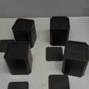 EclatBain Bed Risers Furniture Risers Heavy-Duty Rectangular Adjustable Block Lift to 3 inches and 4.3 inches Desk, Sofa, Chair Legs, Refrigerator, Washing Machine Support up to 4000 pounds (Black-square-4 Pack)