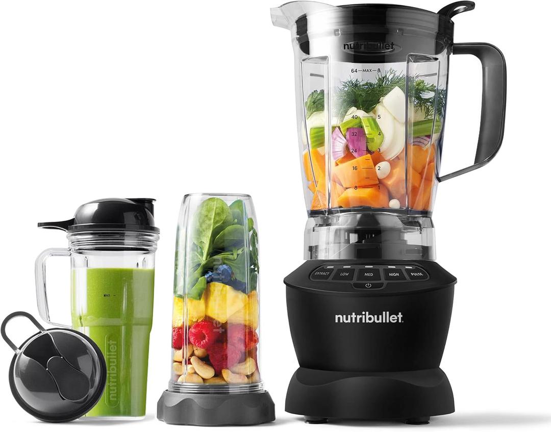 nutribullet Full-Size Blender Combo 1200W Matte Black