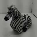 20" Inch Stand Realistic Plush Zebra Horse Toy, Soft and Cuddly Stuffed Animal, Great Gift for Kids and Adults (M)
