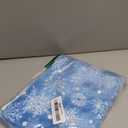 Blue Winter Snowflake Hand Towels Christmas Blue Kitchen Towels Set of 2 Soft Absorbent Navy Blue Xmas Bath Towels 14x28 Inch Christmas Holiday Dish Towels for Bathroom Kitchen Bar Tea Gym Spa Decor