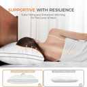 SweetNight Bed Pillows Queen Size Set of 2, Fluffy Luxury Hotel Pillows Collection Gusseted for Neck and Shoulder, Side Back Stomach Sleeper Pillow, Cozy Night 18"X28"