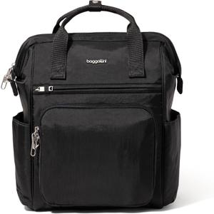Baggallini Securtex Anti-Theft Windsor Backpack for Travel, Work & College, RFID & Locking Zipper, Up to 16" Laptop