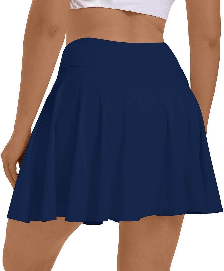 CZRLHYT Skorts Skirts for Women High Waisted Skort for Workout Athletic Activewear Skorts with Pockets (M)