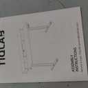 TIQLAB Standing Desk with Two Drawers, Stand Up Standing Desk Adjustable Height, Electric Sit Stand Table with Storage Shelf and Splice Board, 55 * 24 inch, Maple