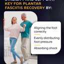 Plantar Fasciitis Insoles - High Arch Support Inserts Men Women - Flat Feet Orthotic Inserts - Work Boot Shoe Insoles - Running Shoe Sole (Black, M)