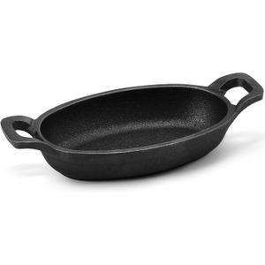 Uiifan 1 Piece Mini Cast Iron Skillet Set, Individual Serving Oven & Stovetop Pans for Baking, Roasting, Grilling & Appetizers for Parties, Restaurants & Home Kitchens