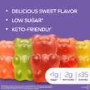 Atkins Endulge Gummy Bears Variety Pack, Low Sugar, Keto Friendly Candy, 18 Pack (12 Sweet Gummy Bears, 6 Sour Gummy Bears)