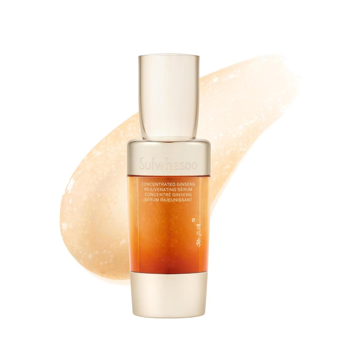 Sulwhasoo Concentrated Ginseng Rejuvenating Serum- Ginseng & Peptide Anti-Aging Serum with Niacinamide, Retinol, Vitamin B5 & Hyaluronic Acid for Wrinkles & Hydration
