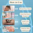 2 x Anti Snoring Devices (6 Pack), Silicone Magnetic Nose Clip Snore Stopper, Comfortable Anti Snoring Solution for Men and Women