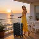 Luggage Sets 5 Piece,Suitcases with Wheels, Hard Case Luggage with Detachable Spinner Wheels,Carry On Luggage Set (5 Piece Sets (20"/24"/28"/DB/TB))