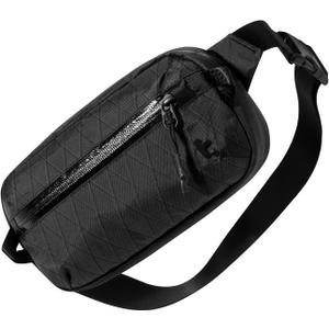 Tomtoc 1.5L X-Pac Sling Bag with RFID Blocking, Crossbody Bag Minimalist Chest Shoulder Pack for Men/Women, Water-resistant Lightweight Casual Funny Pack for Travel, Daily Commute