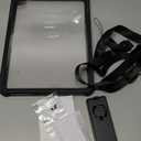 BATYUE Case for iPad (A16) 11th/10th Gen 11''/10.9'' 2025/2022 | Matte Frosted Shockproof Protective Cover with 360° Rotating & 180° Folding Stand, Shoulder Strap & Pencil Holder | Black