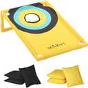 Cornhole Board Set, Arcade Style Cornhole Set Board and Beanbags, Indoor and Outdoor Corn Hole Games for Adults and Kids Bean Bag Toss Game - Yellow