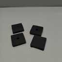 PATIKIL Rubber Anti-Vibration Pads, 4 Pcs Square Vibration Isolation Mats with Hole 1.97" x 1.97" x 0.8" for HVAC Air Conditioner Air Compressor Dryer, Black