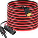 VIKKSAER 25FT-7.62M 10AWG Solar to XT60 Charge Extension Cable, Solar Panel Connector to XT60 Adapter Cable for LiFePO4 Battery RV Portable Power Station & Solar Generator (25FT-7.62M 10AWG)