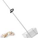 Sand Flea Rakes for BeachMetal Detachable Sand Sifter with 70in Handle,Portable Shark Tooth Sifter,Sturdy Beach Shovel for Shell,Flea,Suitable for Beach Camping,Parent-Child Activities