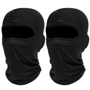 ROXUN Ski Mask Balaclava Shiesty, 2 Pack Cold Winter Warm Windproof Motorcycle Neck Gaiter for Men/Women Black