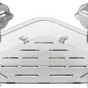 Holder Corner Shower with Hooks Removable, Clear Suction Cup Shower Caddy Corner, Bathroom Storage Rack