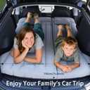 Car Air Mattress - Inflatable Camping Bed Compatible with Tesla Model Y, Thickened Flocked AirBed for Trunk/Backseat/Sedan/SUV/RV, Sleeping Pad for Camping Travel Outdoor (Grey) 
190cm x 130cm x 15cm