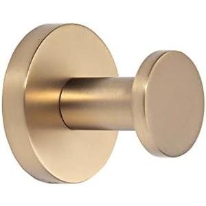 TUNNY 5 Pack Round Towel Hooks-Champagne Gold Modern Coat Hooks Shower Towel Hooks for Bathroom Kitchen Home Storage