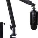 Blue Yeti Boom Arm with Extension Tube - Mic Boom Arm Compatible with Blue Yeti, Adjustable Boom Height Microphone Stand for HyperX QuadCast, Shure MV7, Rode, and Most Gaming Mic By SUNMON