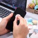 Veemoon 12pcs Macaron Screen and Eyeglass Cleaner Portable Phone Cleaning Wipes Cellphone Charm Clean Brush with Keychain for Mobile Phone Tablets Screen Eyeglass Lens, Microfiber Cloths