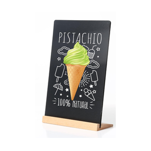 8.6x11.7 in Small Chalkboard Signs with Stand for Tabletop Decor Double Sided Mini Chalkboard for Restaurant Food Menu, Kids Message Board, Wedding Party (1 Pack)