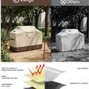 Vailge Grill Cover for Outdoor Grill, 58-inch Waterproof BBQ Cover,600D Heavy Duty Gas Grill Cover, UV & Dust & Rip & Fading Resistant,Suitable for Weber, Brinkmann, Char Broil Grills and More,Beige