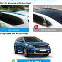 JDMON Compatible with Roof Rack Cross Bars KIA Sorento 2015 2016 2017 2018 with Side Rails Anti-theft Locks Desigh, Aluminum Luggage Rack Crossbar for Rooftop Cargo Bag Carrier Kayak Canoe Bike, Black