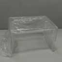 Acrylic Step Stool, Clear Foot Stool for Bathroom, Bedroom, Kitchen, Flower Pot Stool Holds Up to 250lbs