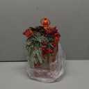 Baquler Christmas Lanterns Decorations 14 Inch Red Decorative Lantern Battery Powered Lanterns Decor Vintage Lantern Hanging Metal Indoor for Holiday Christmas Table Decor