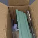 Cycodo 8 in 1 Acrylic Hamster Cage,2Tier Dwarf Hamster Cage with Wooden Wheel & Hideout,Small Hamster Habitat with Accessories,Clear Pet Mice House(Green,14" L*10" W*11" H)