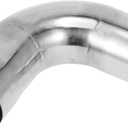 Motoforti 90 Degree Mandrel Exhaust Tube Car Exhaust Pipe Mandrel Bend DIY Custom Tubing Pipe 2.5" OD 5.91" Leg Length 304 Stainless Steel Silver Tone