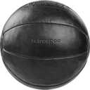 Core Weighted Medicine Ball 25 lbs, Soft Touch Vegan Leather with Sturdy Grip for Strength Training, Recovery, Balance Exercises and Other Full-Body Workouts (Black)